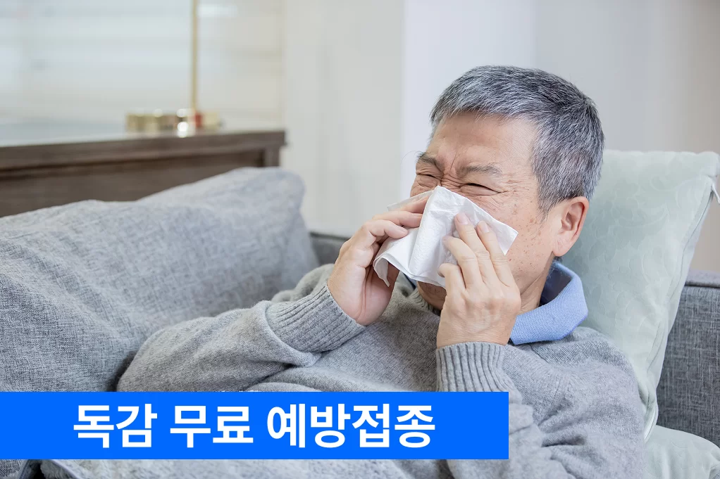 독감 무료 예방접종 안내 어르신 사진