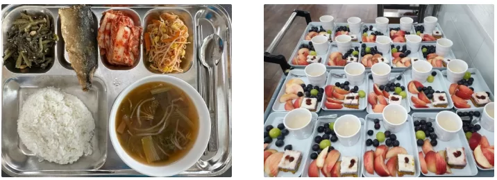 케어링 주간보호센터 부산 동래점 식사와 간식
