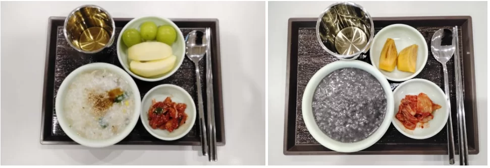 케어링 주간보호센터 광주 동구점 어르신 식단