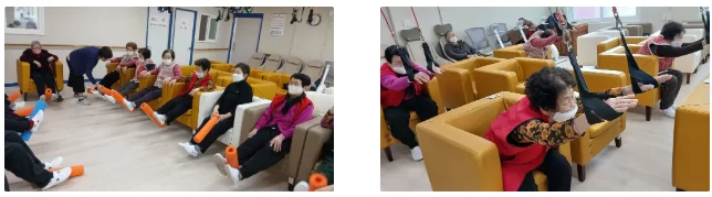케어링 주간보호센터 광주 봄날점 어르신 운동 활동