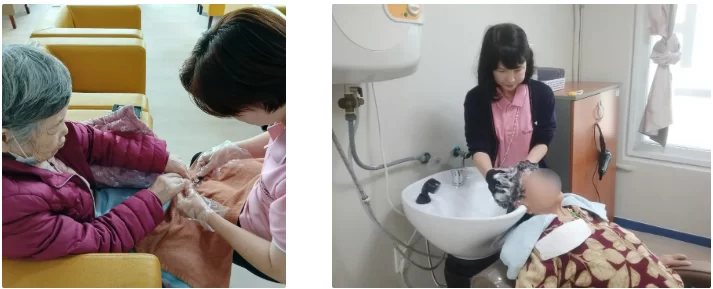 케어링 주간보호센터 광주 봄날점 이미용 서비스