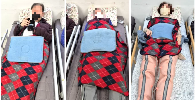 케어링 주간보호센터 광명점 안마 침대와 공기압 마사지기