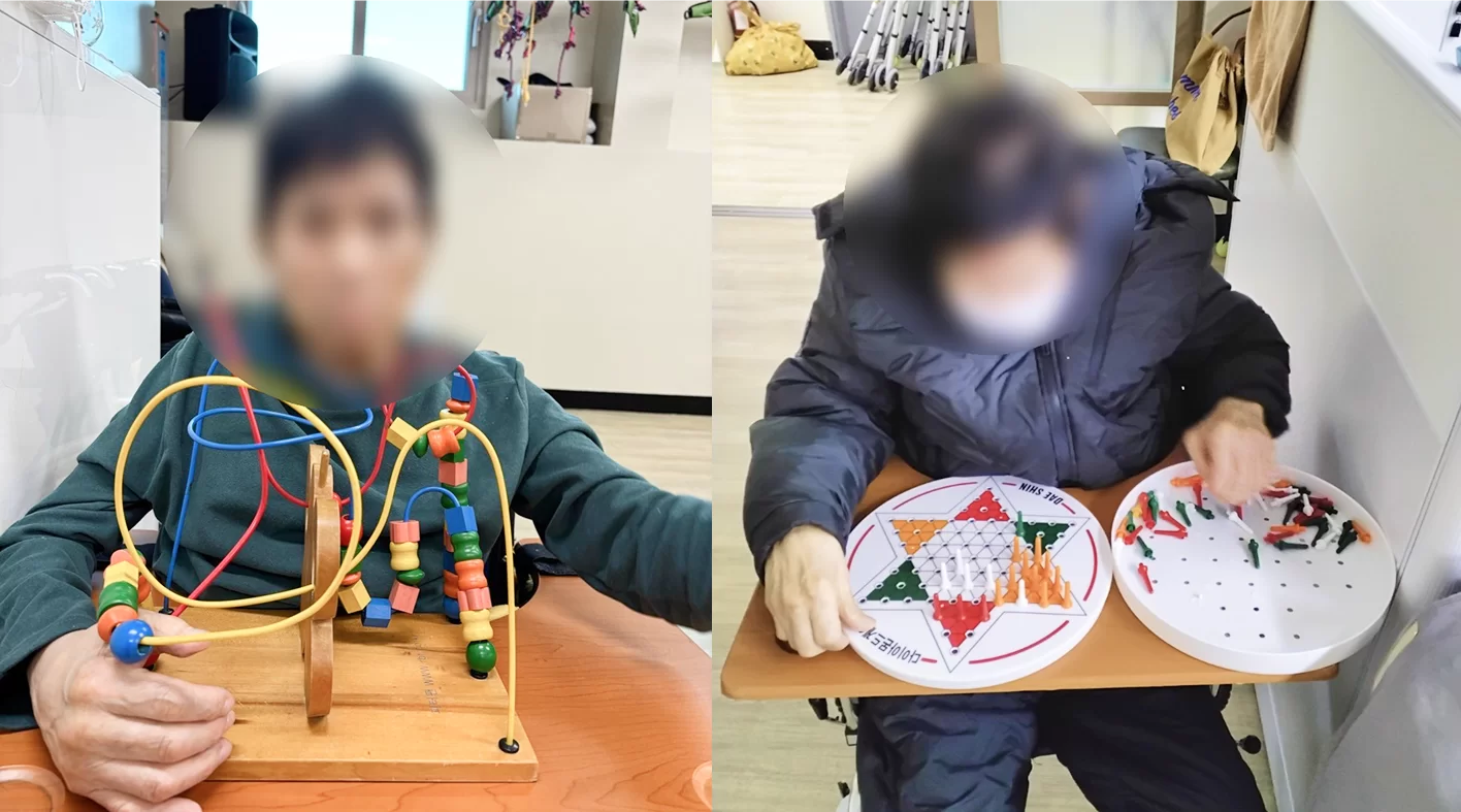 케어링 주간보호센터 군산점 1대1 작업치료