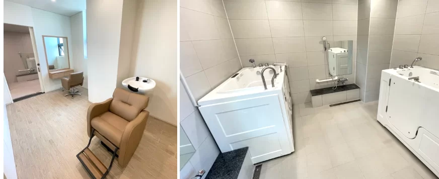 케어링 주간보호센터 부산 연제점 이미용실과 목욕실