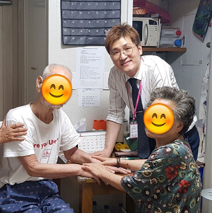 케어링 가족요양 방문 상담 모습
