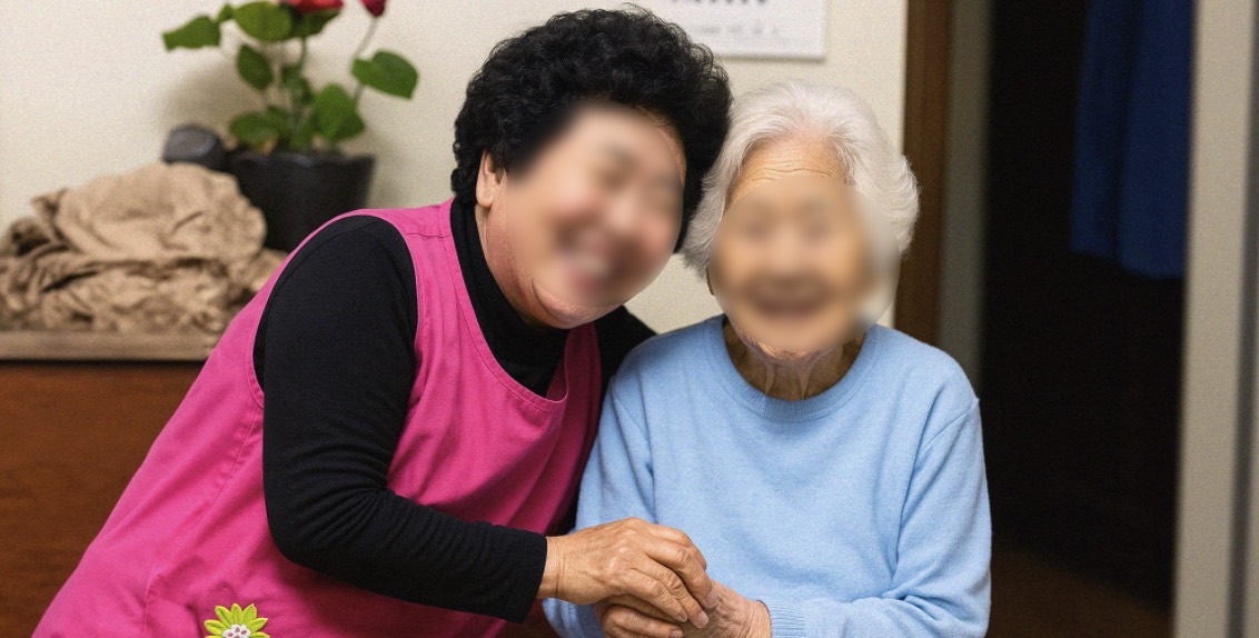 케어링 방문요양센터 청주점 요양보호사와 어르신