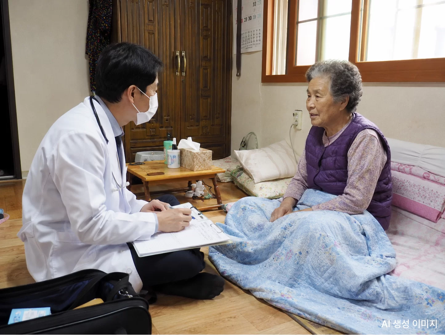 왕진,방문진료,재택의료,의사방문,가정방문진료,케어링