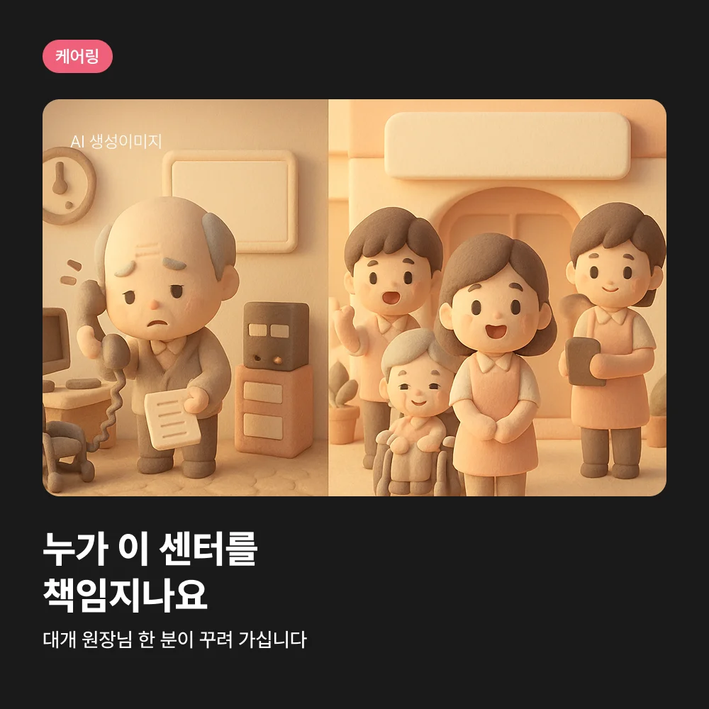 케어링 주간보호센터 대전 중구점 센터 운영 주체 비교