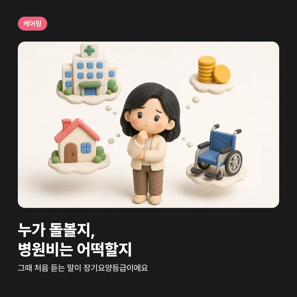 돌봄과 병원비를 고민하는 보호자