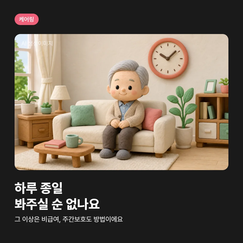 낮 시간을 혼자 보내시는 어르신