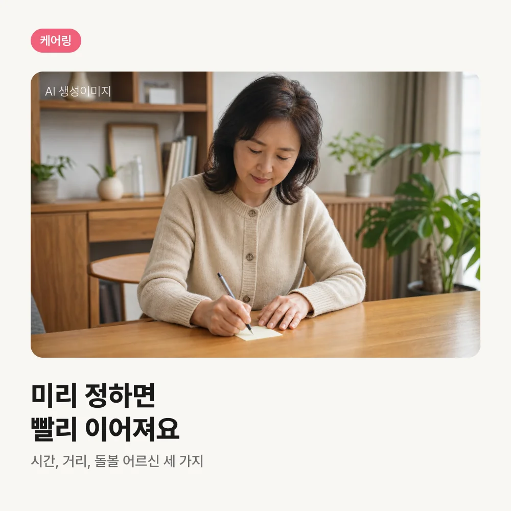 메모지에 일할 조건을 적는 여성